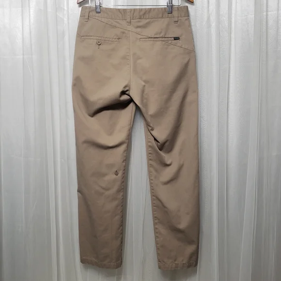 Volcom Men's Sz 30 Frickin Chino Pants Khaki - Picture 6 of 15